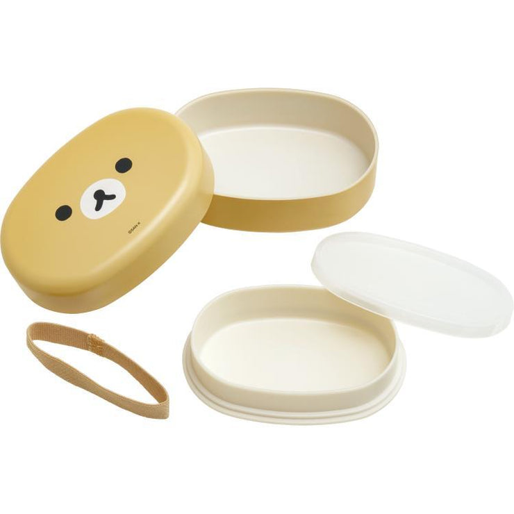 [Rilakkuma] Face Lunch Box (Two-Tier) - Rilakkuma San-X Official Japan 2024