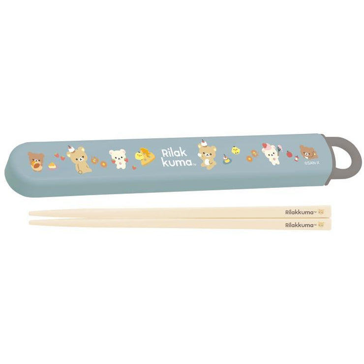 [Rilakkuma] Chopsticks with case -A San-X Official Japan 2024