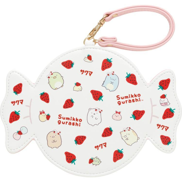 [Sumikko Gurashi] - Sumikko Gurashi × Sakuma Ichigo Milk Candy - Die-cut Pass Case San-X Official Japan 2024