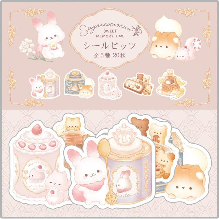 [Sugarcocomuu] -Sweet Memory Time Theme- Flake Sticker B San-X Official Japan 2024