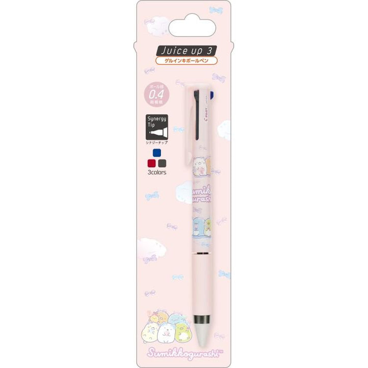 [Sumikko Gurashi] Juice Up 3-Colors Ballpoint Pen -Pink  2025 San-X Official Japan