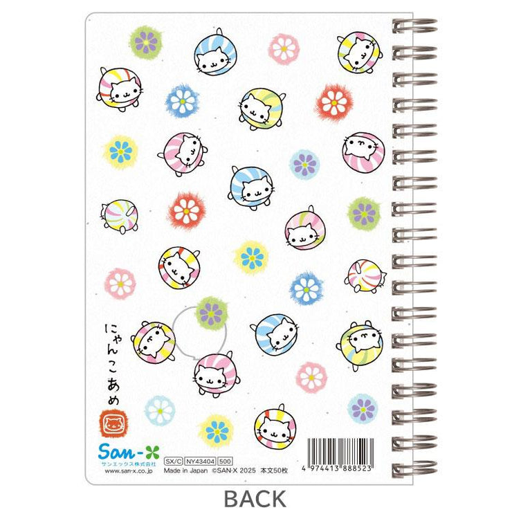 [Nyan Nyan Nyanko] Ring Memo Pad 2025 San-X Official Japan