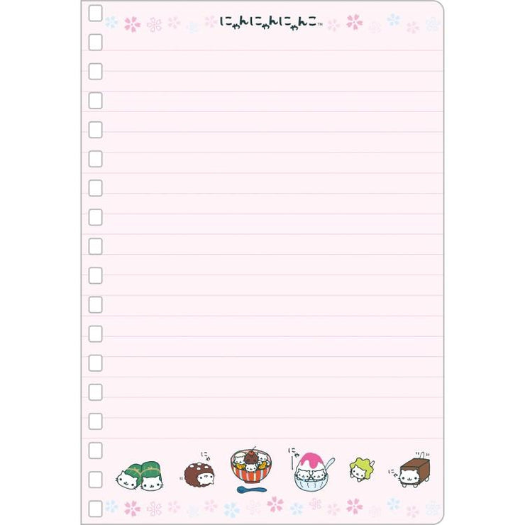 [Nyan Nyan Nyanko] Ring Memo Pad 2025 San-X Official Japan