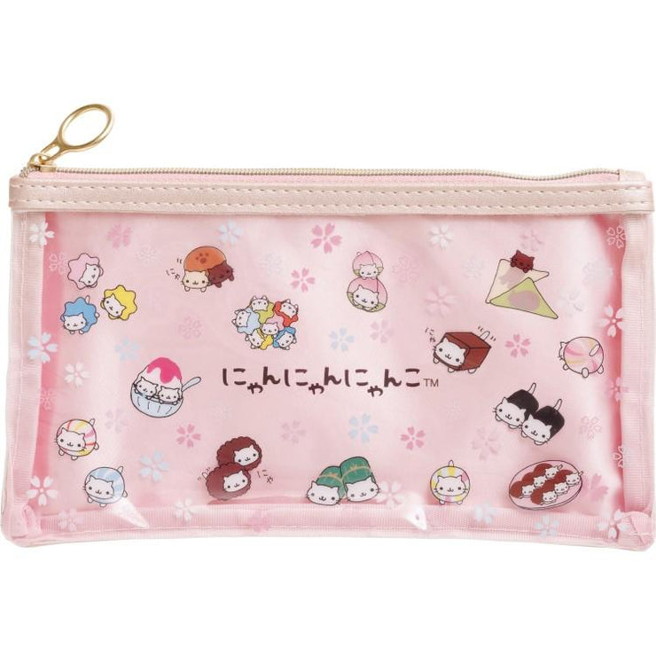 [Nyan Nyan Nyanko] Transparent Pen Pouch 2025 San-X Official Japan