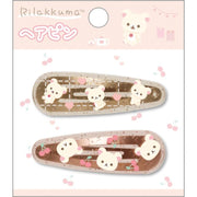 [Rilakkumau] Hair Pins - Korilakkuma 2025 San-X Official Japan
