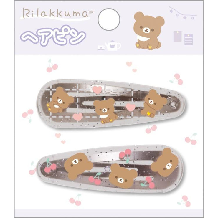 [Rilakkumau] Hair Pins - Chairoi Koguma 2025 San-X Official Japan