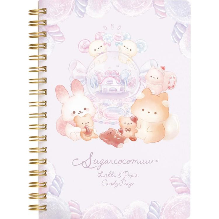 [Sugarcocomuu] -Lolli and Pop’s Candy Day- B6 Spiral Notebook -A San-X Official Japan 2025