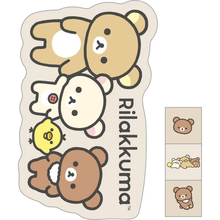 [Rilakkuma] Die-Cut Mini Envelope 4-Set San-X Official Japan 2025