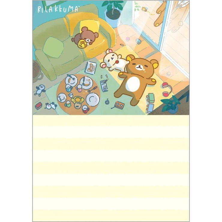 [Rilakkuma] -Stay With Me- A6 Memo Pad -A 2025 San-X Official Japan
