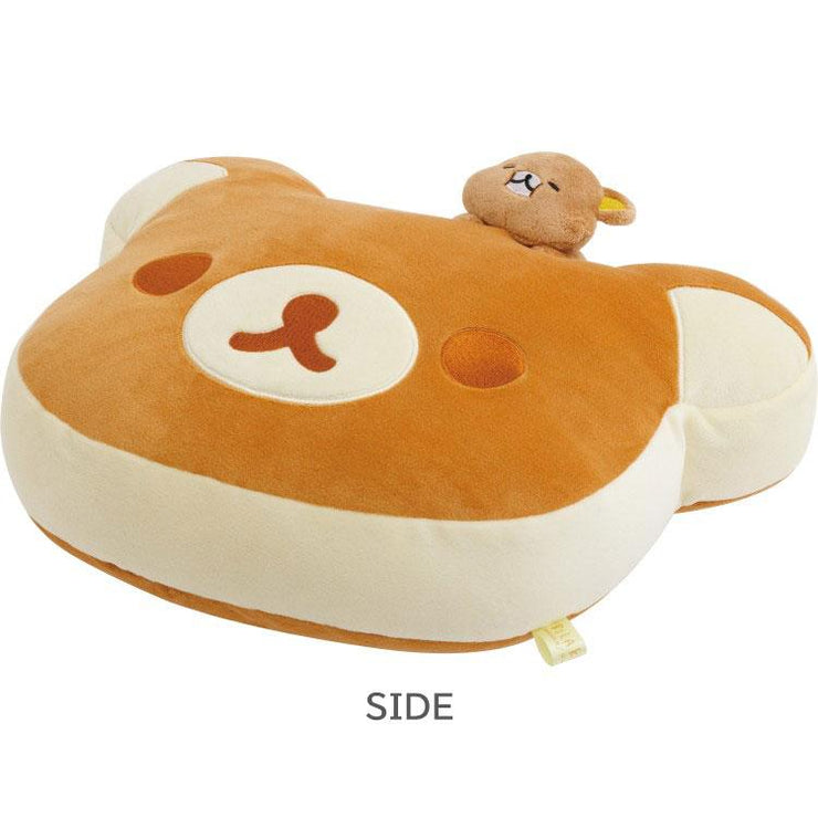 [Rilakkuma] -Stay With Me- Super Mochi-Mochi Komakura Face Cushion 2025 San-X Official Japan