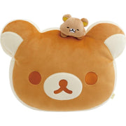 [Rilakkuma] -Stay With Me- Super Mochi-Mochi Komakura Face Cushion 2025 San-X Official Japan