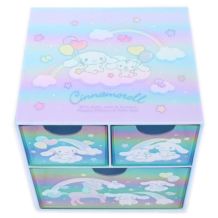 [Sanrio] Desktop Chest Storage Aurora Color - Cinnamoroll Sanrio Japan 2023
