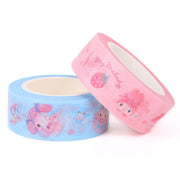 [Clearance]#[Sanrio] Masking Tape 2pcs Set 15mm -My Melody [JUL 2023] Sanrio Japan