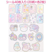 [Sanrio] Flake Sticker and Case Set -Little Twin Stars [JUL 2023] Sanrio Japan