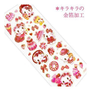 [Sanrio] Sanrio Characters x Amenomori Fumika -Clear Sticker Sheet - Hello Kitty 2024 Clothes-pin Japan