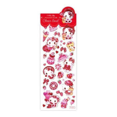 [Sanrio] Sanrio Characters x Amenomori Fumika -Clear Sticker Sheet - Hello Kitty 2024 Clothes-pin Japan