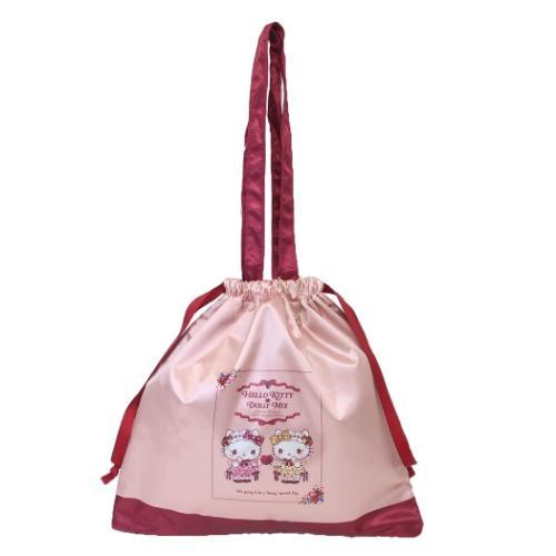 [Sanrio] Hello Kitty x DOLLY MIX - Drawstring Tote Bag 2024 Marimo Craft Japan