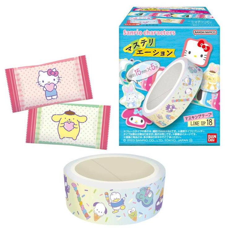 [NEW] Sanrio Characters Masking Tape & Candy - Blind Package 2023 Bandai Japan