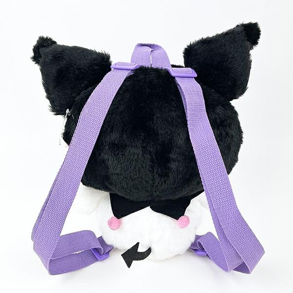 [Sanrio] Kuromi Mini Fluffy Plush Backpack Nakajima Japan 2024