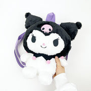 [Sanrio] Kuromi Mini Fluffy Plush Backpack Nakajima Japan 2024