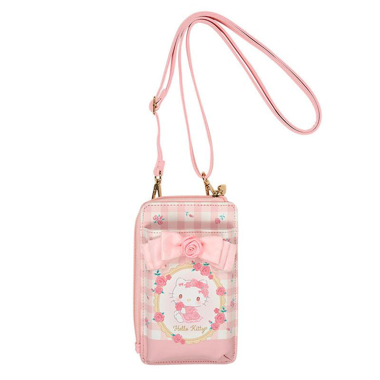 [Sanrio] -Dolly Rose Design Series- Smartphone Shoulder Bag - Hello Kitty [DEC 2024] Sanrio Original Japan