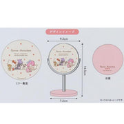 [Clearance]#[Sanrio] Stand Round Mini Mirror - Girls' Time 2024 T's Factory Japan