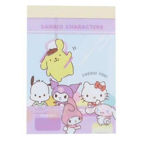 [NEW] Sanrio Characters Mini Memo Pad - Crane Game 2023 Yamano