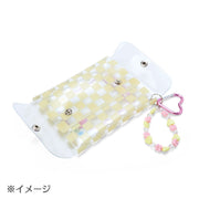 [Sanrio] Pastel Checker Design Series - Charm-Attached Transparent Pouch - My Melody [MAR 2024] Sanrio Original Japan