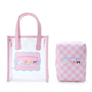 [Sanrio] Pastel Checker Design Series -  Shoulder-Strap Transparent Tote Bag [MAR 2024] Sanrio Original Japan