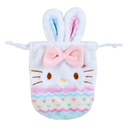 [Clearance]#[Sanrio] Easter Rabbit Design Series - 2x Kinchaku Pouch Set - Hello Kitty [MAR 2024] Sanrio Original Japan