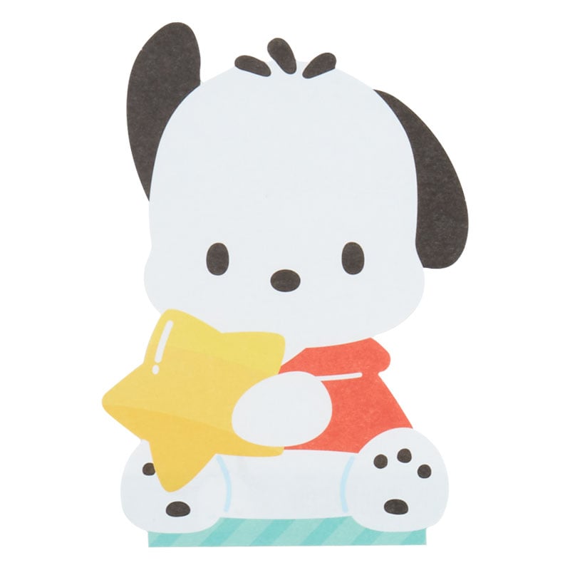 Sanrio] Character Shaped Memo -Pochacco [MAR 2024] Sanrio Original