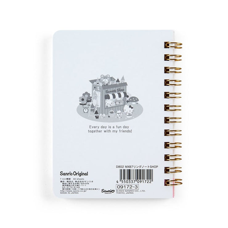 [Sanrio] B7 Ring Notebook -Characters [APR 2024] Sanrio Original Japan