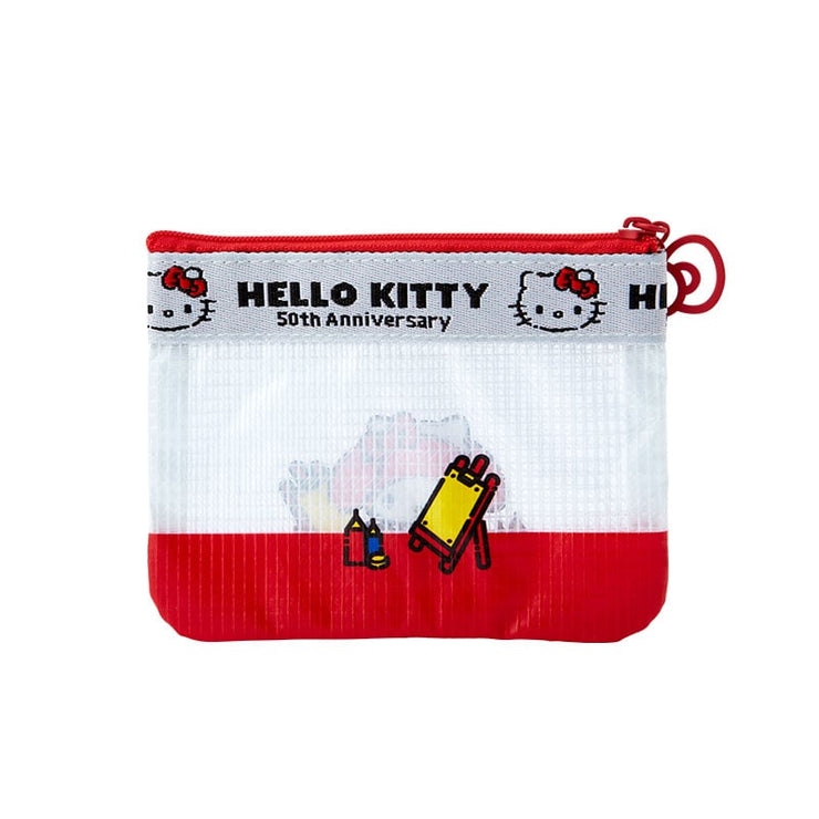 [Sanrio] Hello Kitty 50th -HELLO EVERYONE! Design Series- Vinyl Flat Pouch - My Melody [APR 2024] Sanrio Original Japan