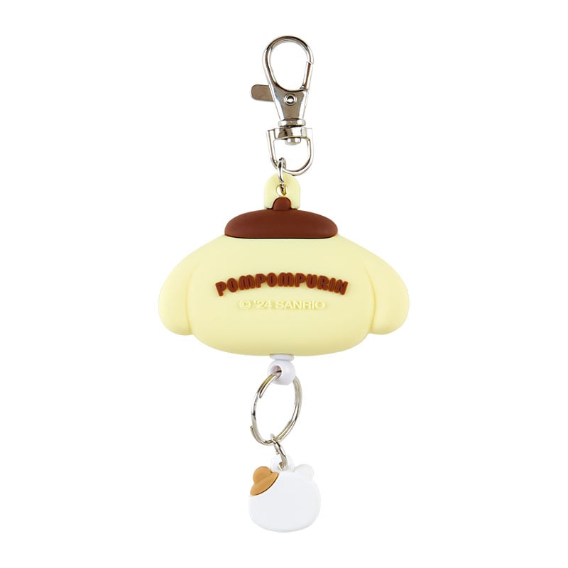 Clearance]#[Sanrio] Face Reel Keychain Strap -Pom Pom Purin