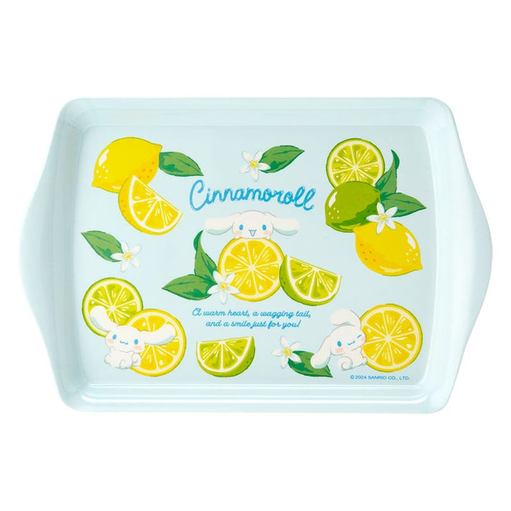 [Sanrio] Melamine Mini Tray -Colorful Fruits -Cinnamoroll [APR 2024] Sanrio Original Japan