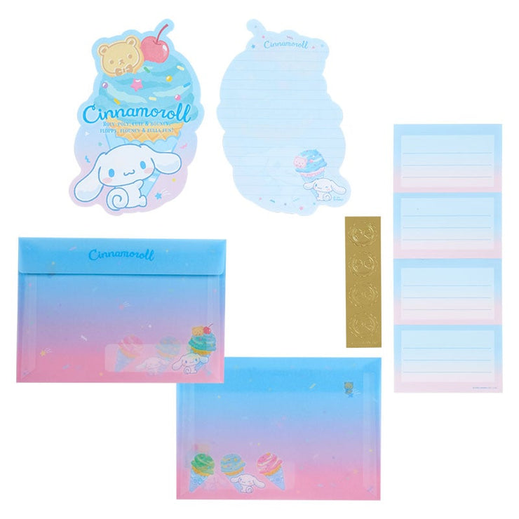 [Sanrio] Ice Party Design Stationery Series- Letter Set -Cinnamoroll [MAY 2024] Sanrio Original Japan