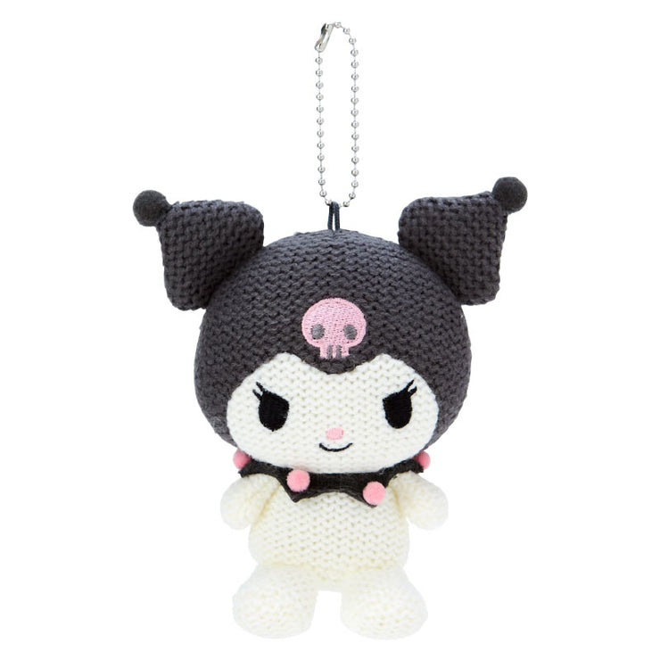 [Sanrio] Amigurumi-style Knit Mascot Holder - Kuromi [JUN 2024] Sanrio Original Japan