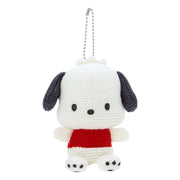 [Sanrio] Amigurumi-style Knit Mascot Holder - Pochacco [JUN 2024] Sanrio Original Japan