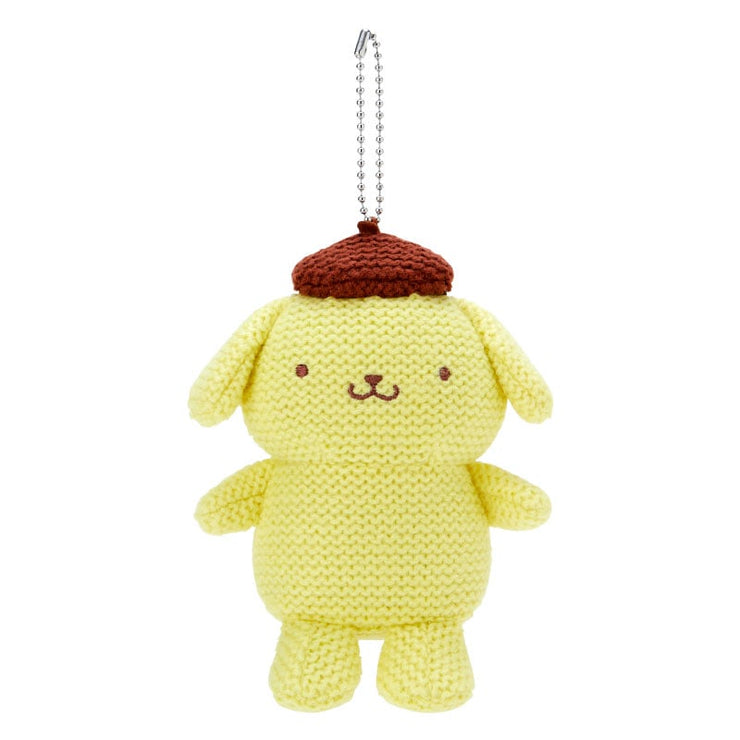 [Sanrio] Amigurumi-style Knit Mascot Holder - Pom Pom Purin [JUN 2024] Sanrio Original Japan