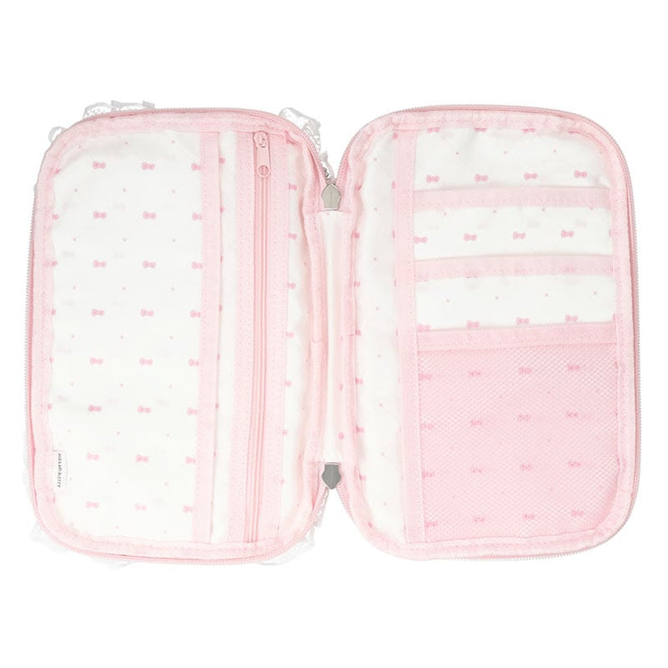 [Sanrio] Hello Kitty 50th Anniversary Pink Quilt Series - Multi Pouch [JUL 2024] Shobido Japan