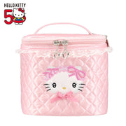 [Sanrio] Hello Kitty 50th Anniversary Pink Quilt Series - Vanity Pouch [JUL 2024] Shobido Japan