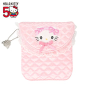 [Sanrio] Hello Kitty 50th Anniversary Pink Quilt Series - Mini Pouch [JUL 2024] Shobido Japan