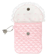 [Sanrio] Hello Kitty 50th Anniversary Pink Quilt Series - Mini Pouch [JUL 2024] Shobido Japan