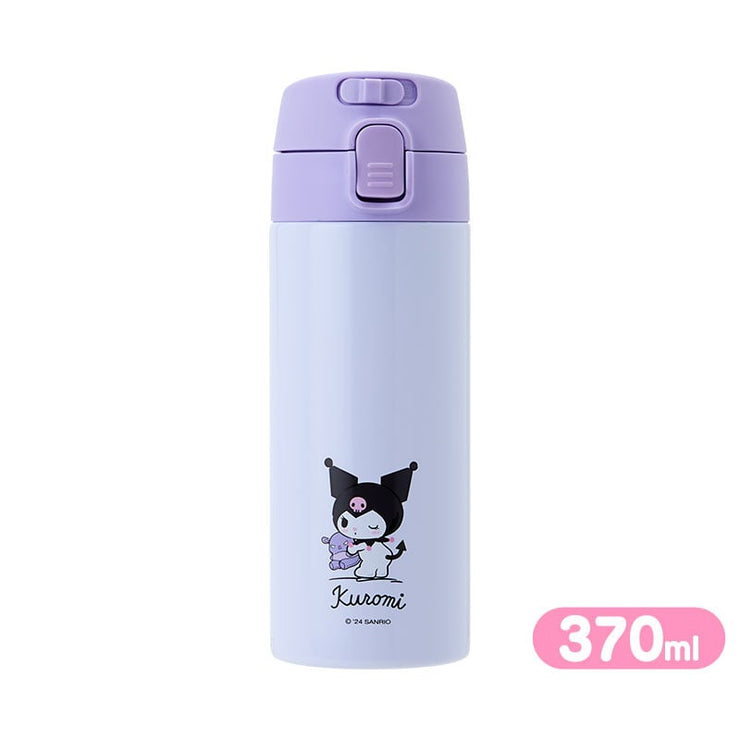 [Sanrio] One-touch Stainless Steel Bottle -Kuromi [JUL 2024] Sanrio Original Japan