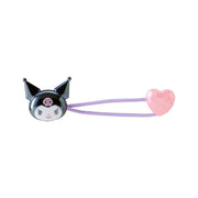 [Sanrio] Mascot Hair Tie -Kuromi Black [JUL 2024] Sanrio Original Japan