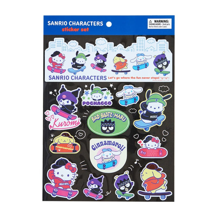 [Sanrio] Skateboard Design Series - Sticker Set [JUL 2024] Sanrio Original Japan