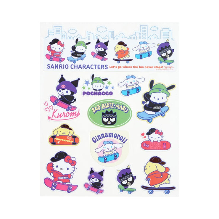 [Sanrio] Skateboard Design Series - Sticker Set [JUL 2024] Sanrio Original Japan
