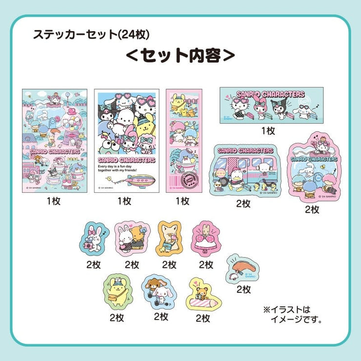 [Sanrio] Fantasy Trip Design Series - Sticker Set [JUL 2024] Sanrio Original Japan