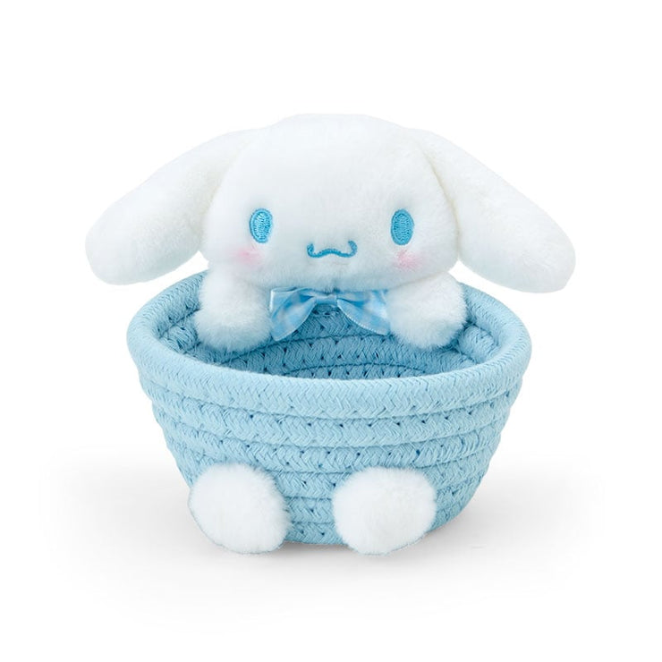 [Sanrio] Rope Basket w/Mascot S-Size -Cinnamoroll [JUL 2024] Sanrio Original Japan