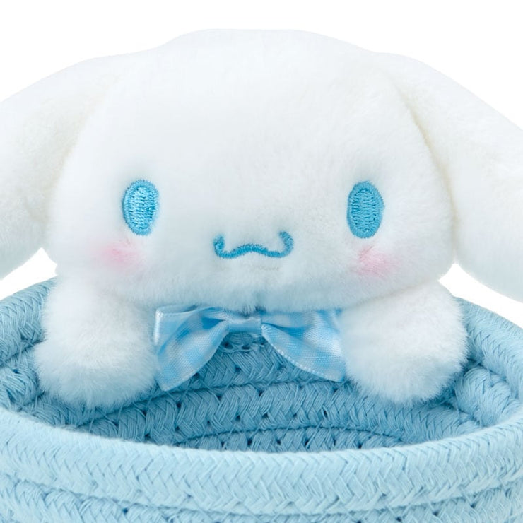 [Sanrio] Rope Basket w/Mascot S-Size -Cinnamoroll [JUL 2024] Sanrio Original Japan